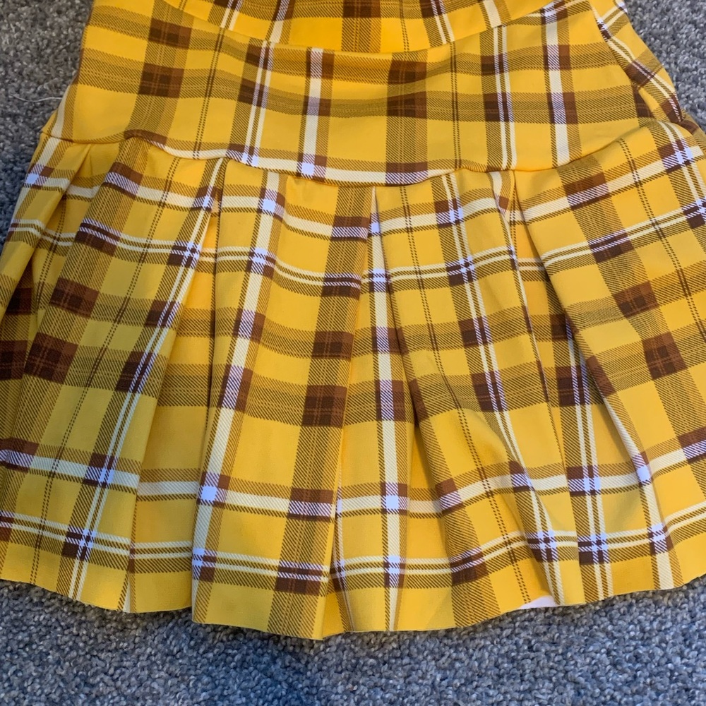 Yellow Plaid Skirt